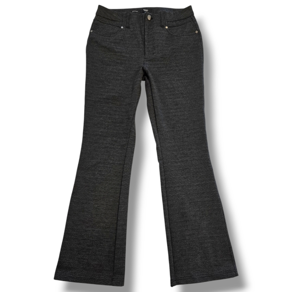 Simply Vera Vera Wang High Rise Grey Ponte Bootcut Pants, Size L